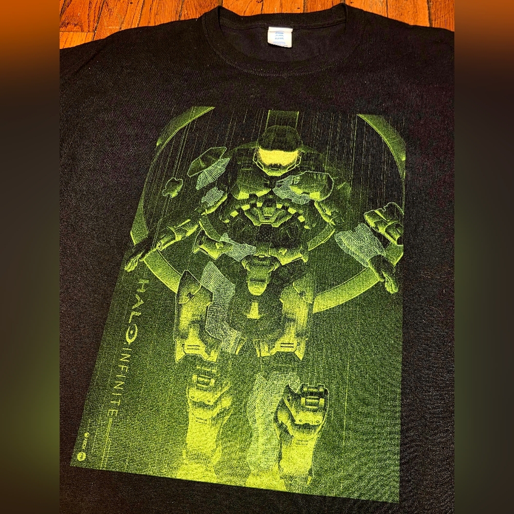 Xbox Halo Infinite 20 Years Game Stop Size 3XL Black Master Chief T Shirt W4